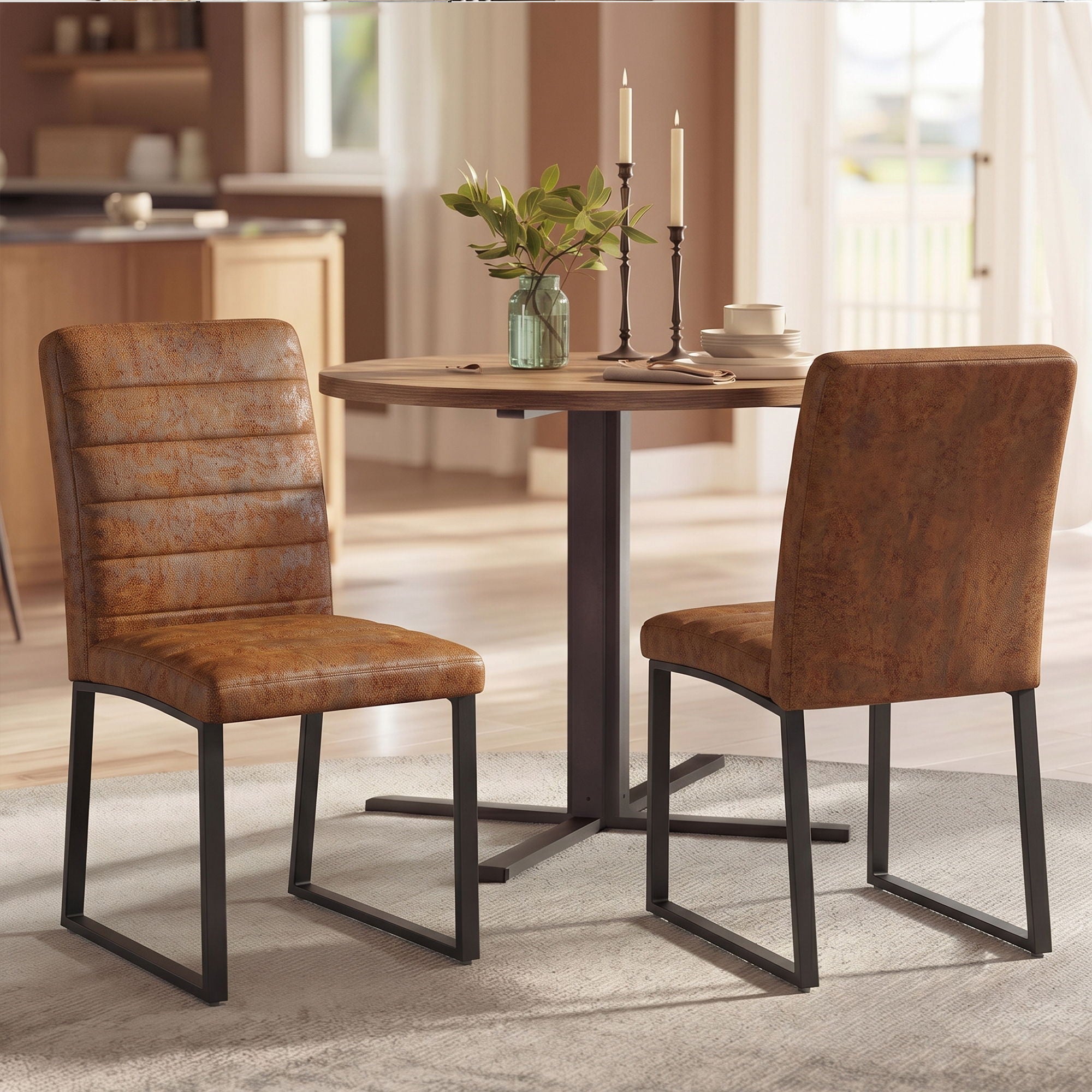 Oversized Square Design Dining Chairs For Home
