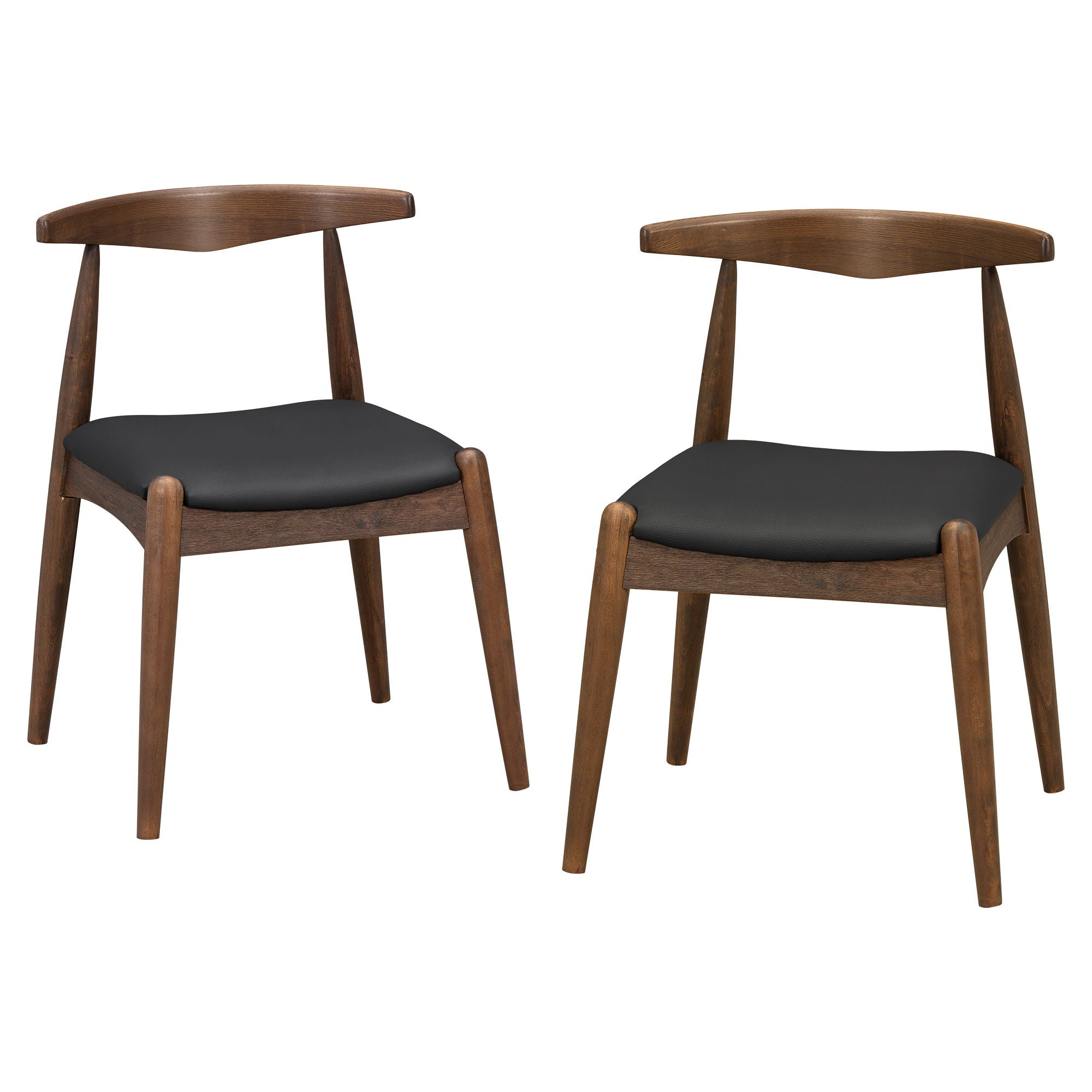 Dining Chairs With Ergonomic Backrest (Set of 2)