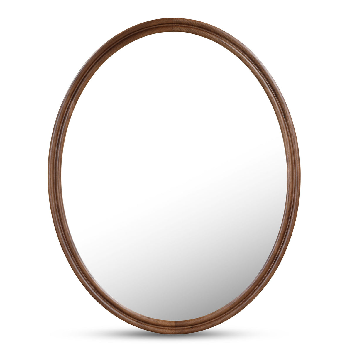 Alcott - Accent Oval Mirror - Walnut
