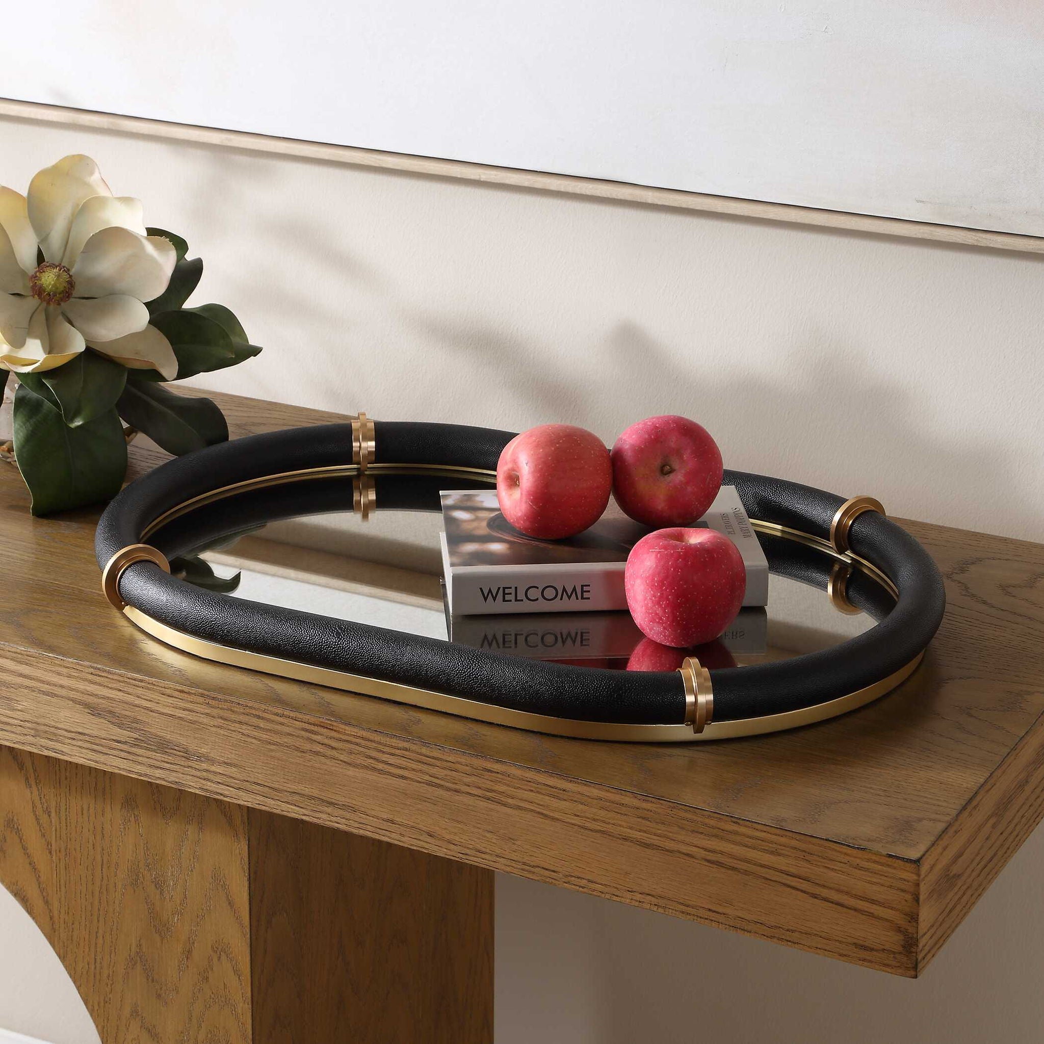 Cyprus - Oval Tray - Black