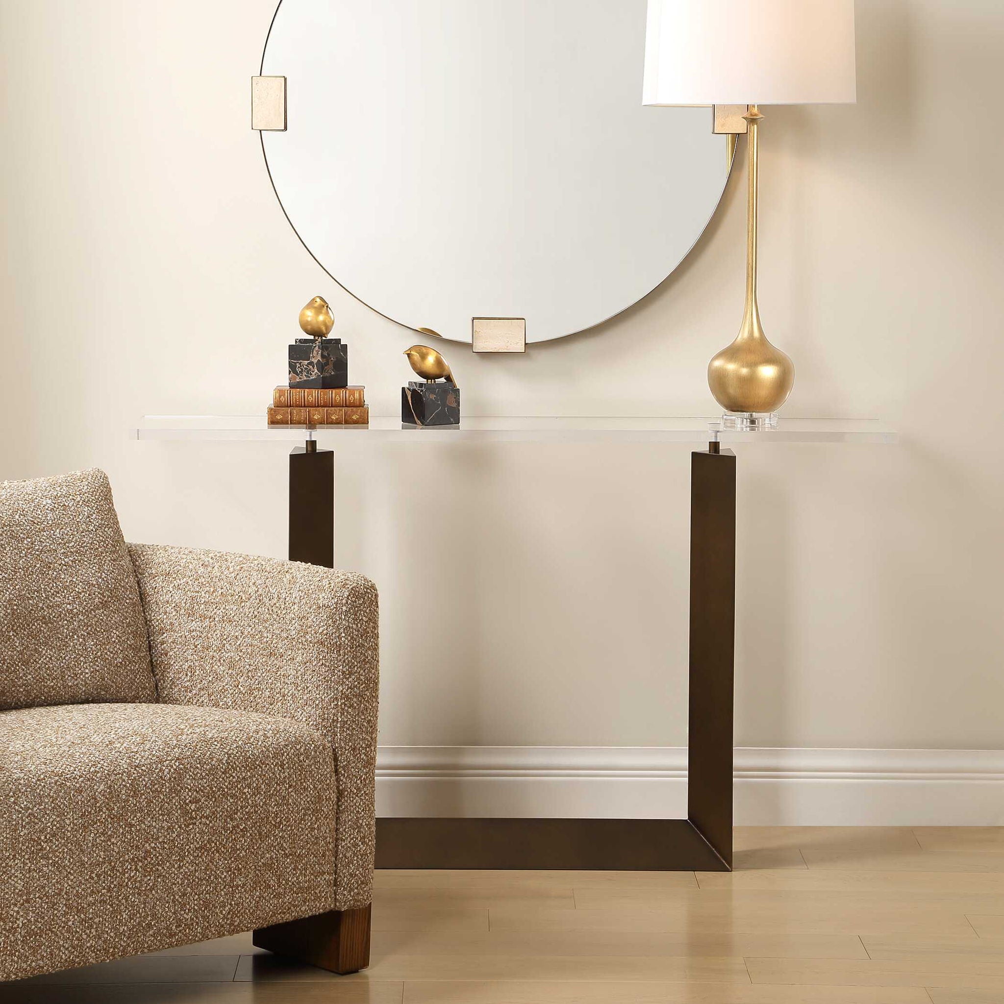 Mcelroy - Modern Console Table - Bronze