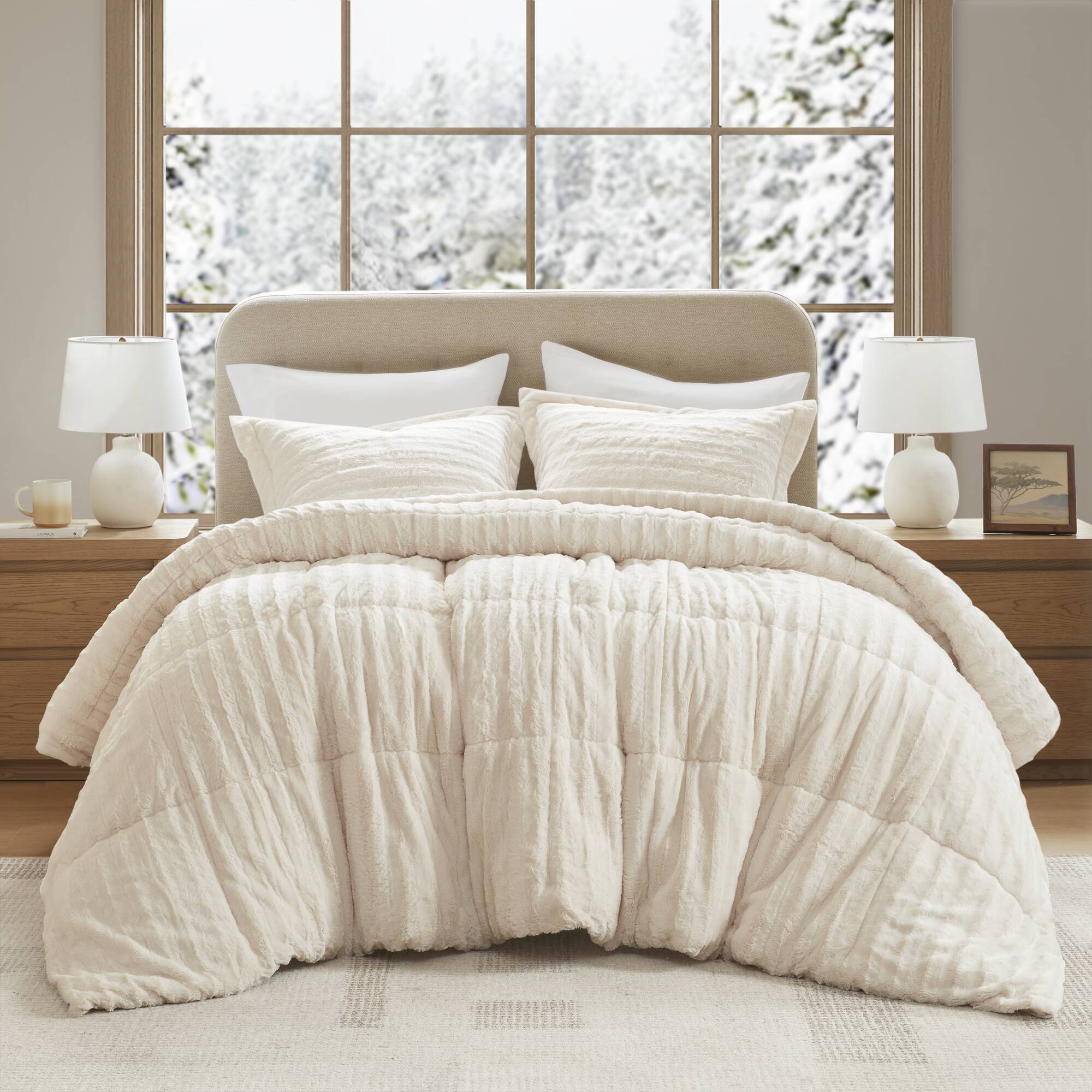 Duke - King Comforter Mini Set - Champagne