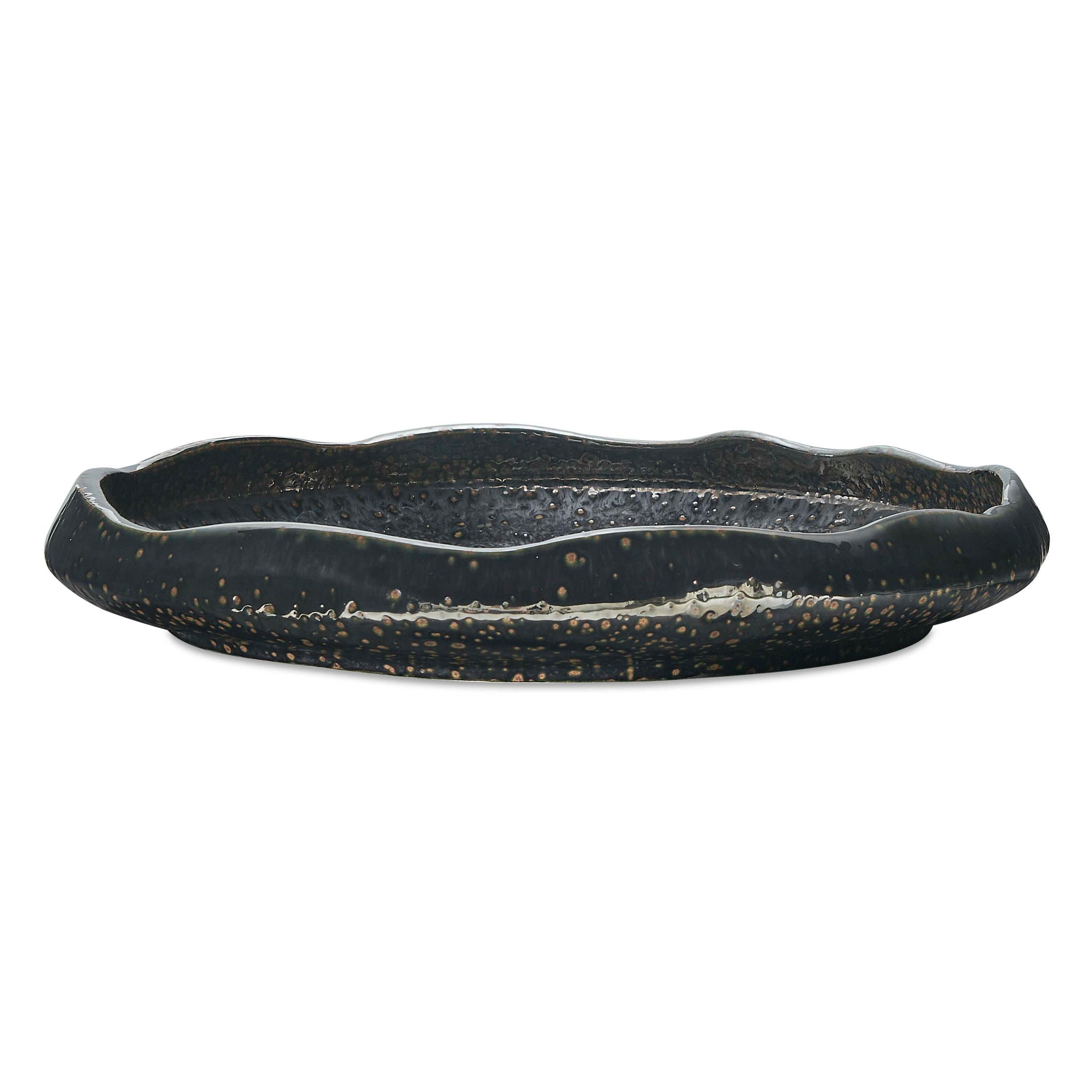 Stardust Ripple - Indoor-Outdoor Bowl - Black