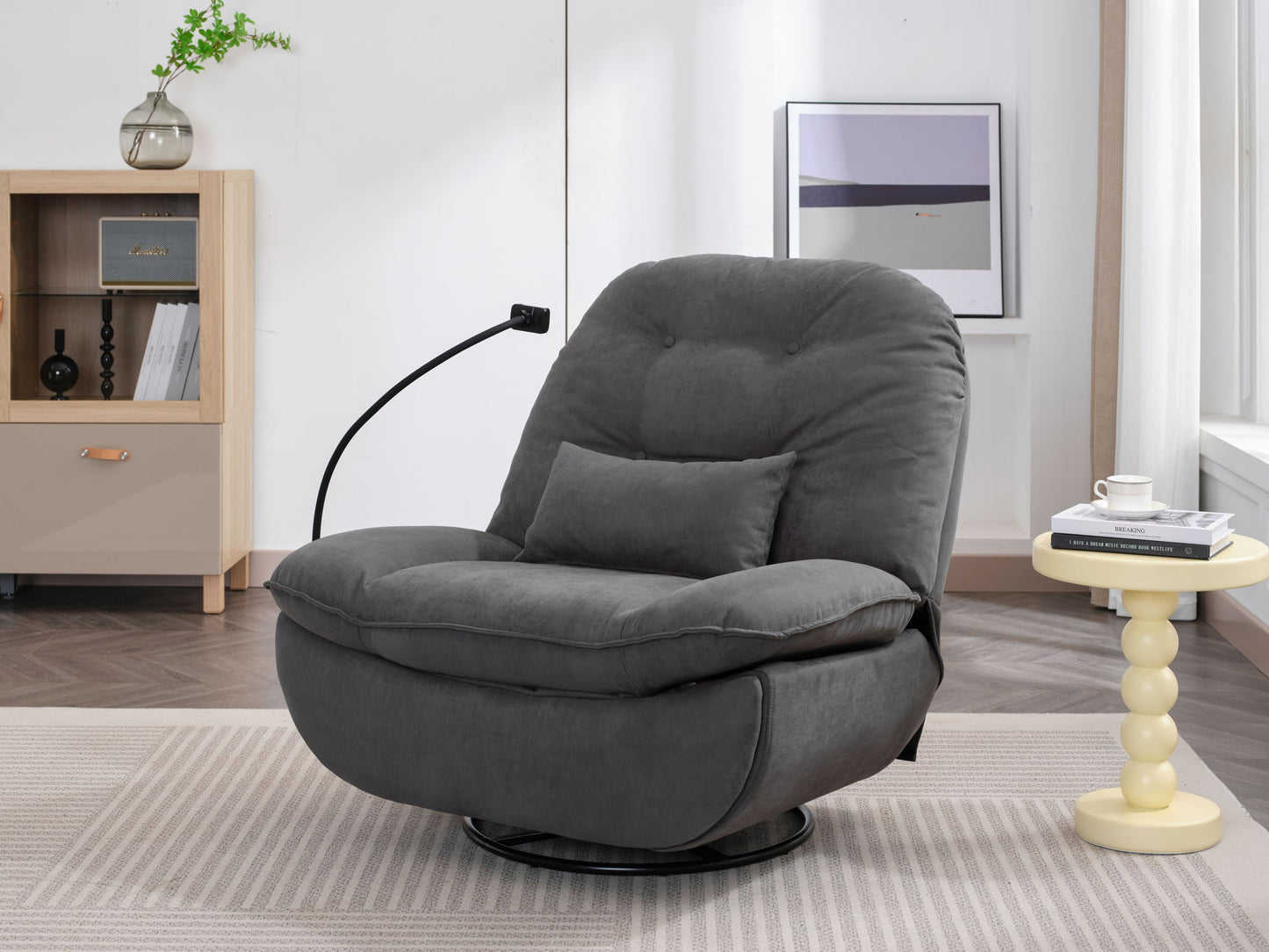Power Recliner Swivel Glider USB Charger With tooth Music Player, Sleep, Working, Game And Leisure