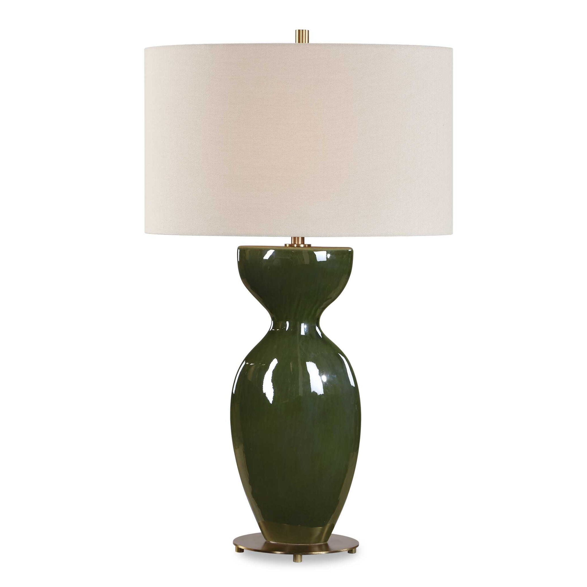 Curhan - Glaze Table Lamp - Green