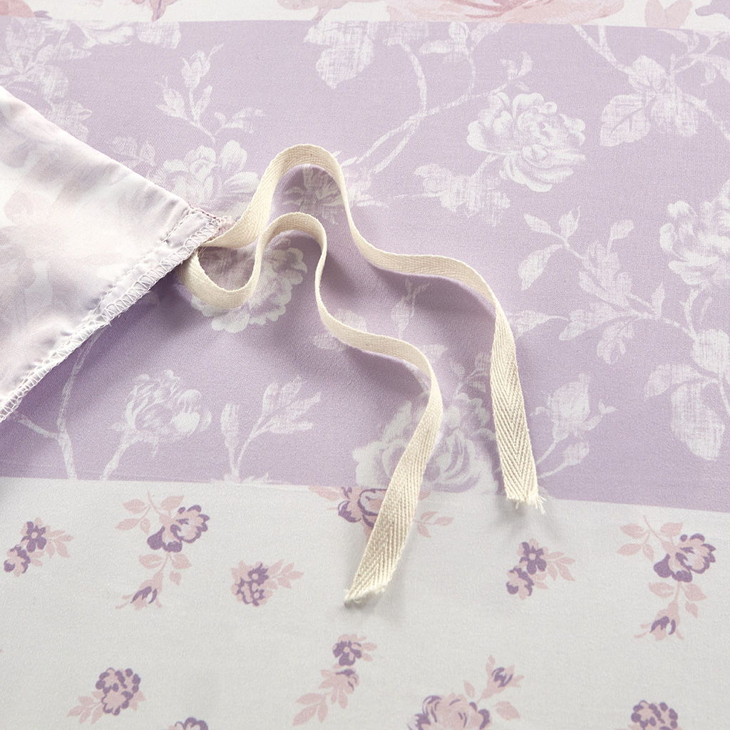 Oliena - Floral Paisley Duvet Cover Set - Pink