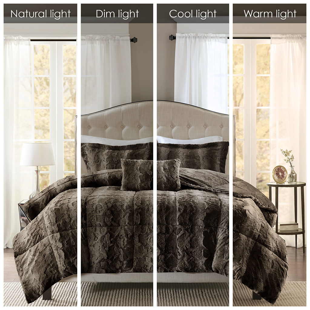 Zuri - Comforter (Set of 4) - Brown