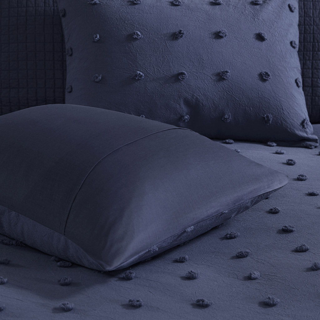 Brooklyn - Twin Duvet Cover Set - Indigo Blue