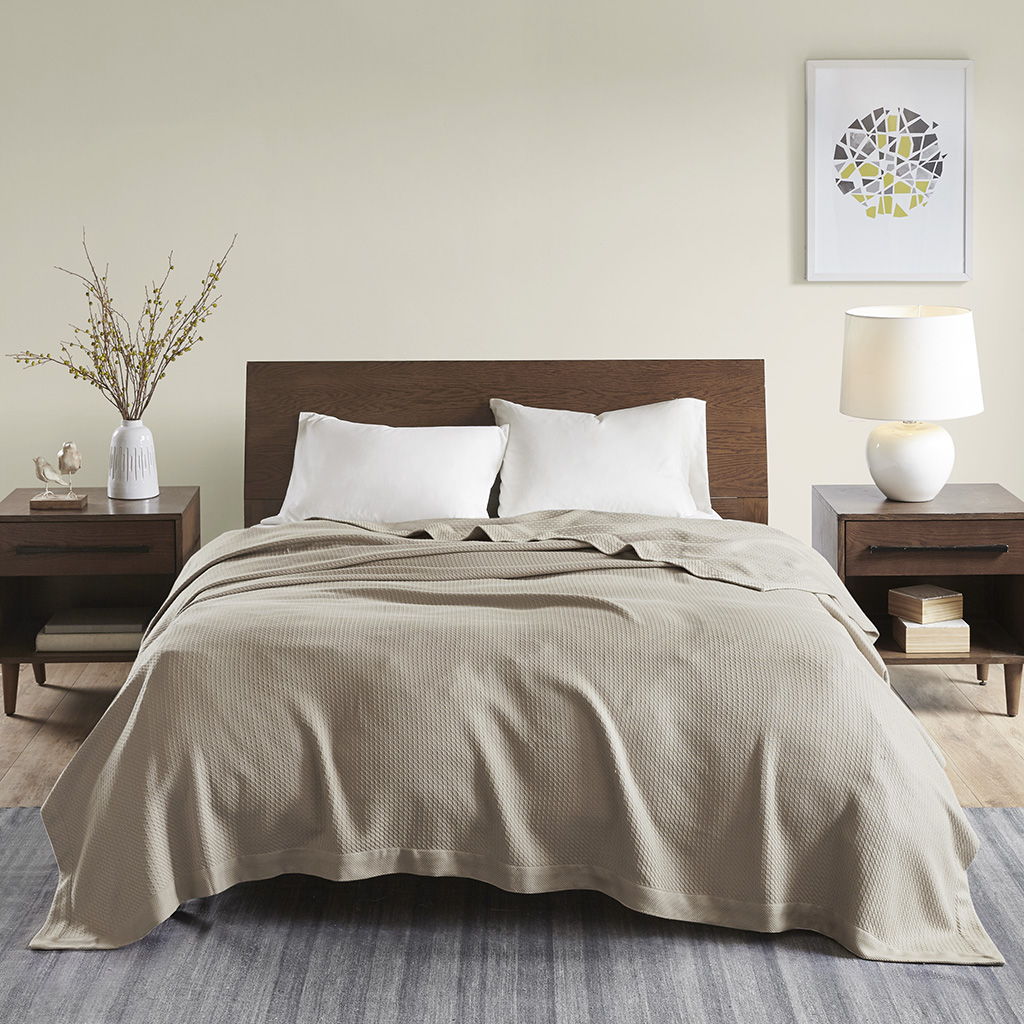 Egyptian Cotton - King Blanket - Khaki