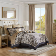 Aubrey - Queen 12 Piece Complete Bed Set - Black