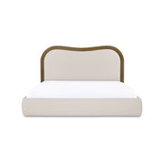 Camilla - King Bed - Oat / White / Beige