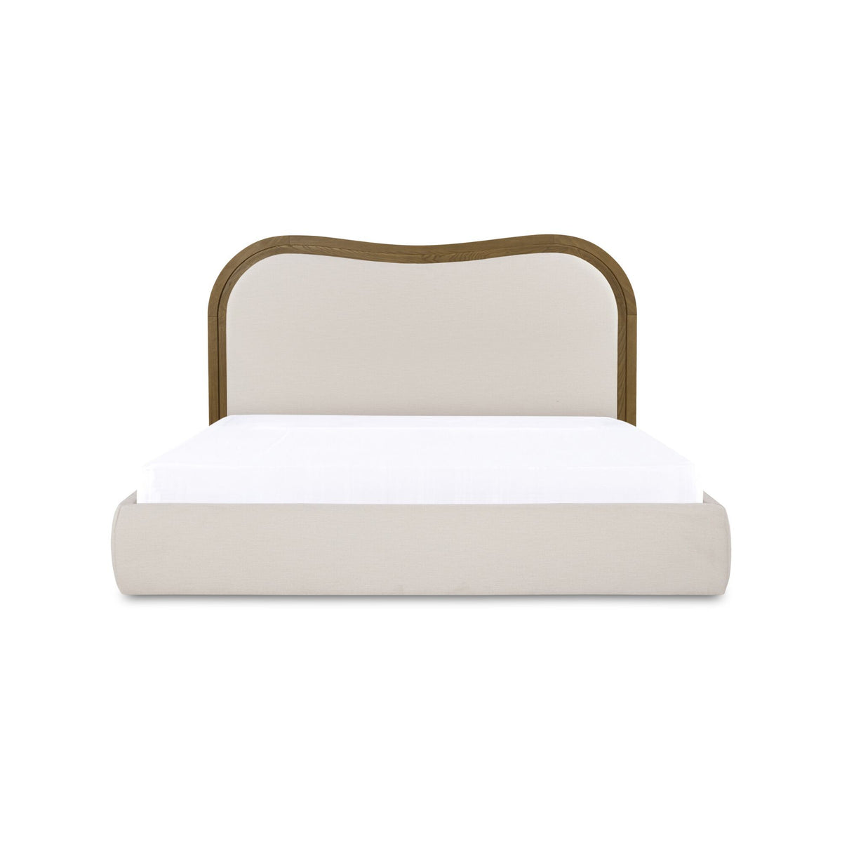 Camilla - King Bed - Oat / White / Beige
