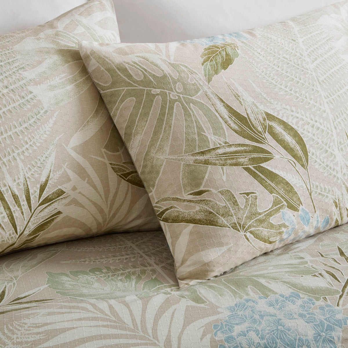 Kiawah Island - 6 Piece Full Oversized Cotton Comforter Set With Throw Pillow - Taupe