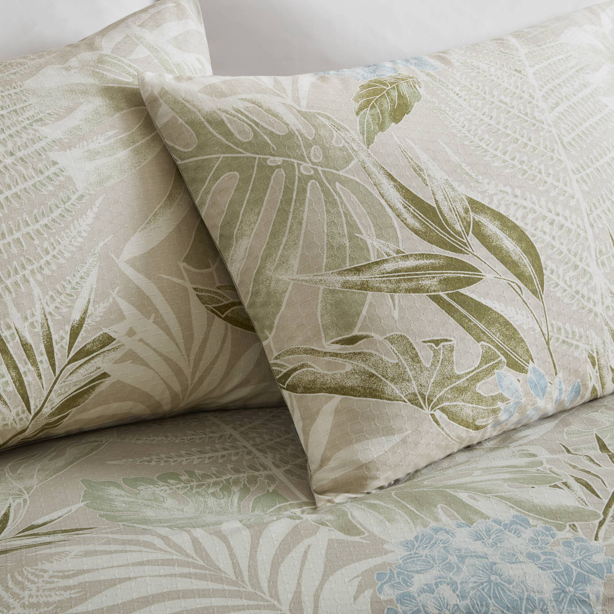 Kiawah Island - 6 Piece King Oversized Cotton Comforter Set With Throw Pillow - Taupe