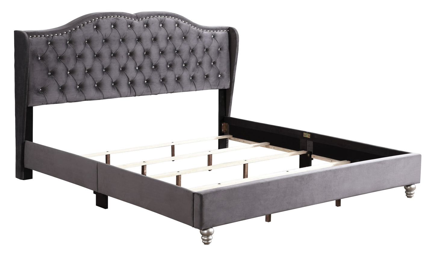 Upholstered Bed Transitional