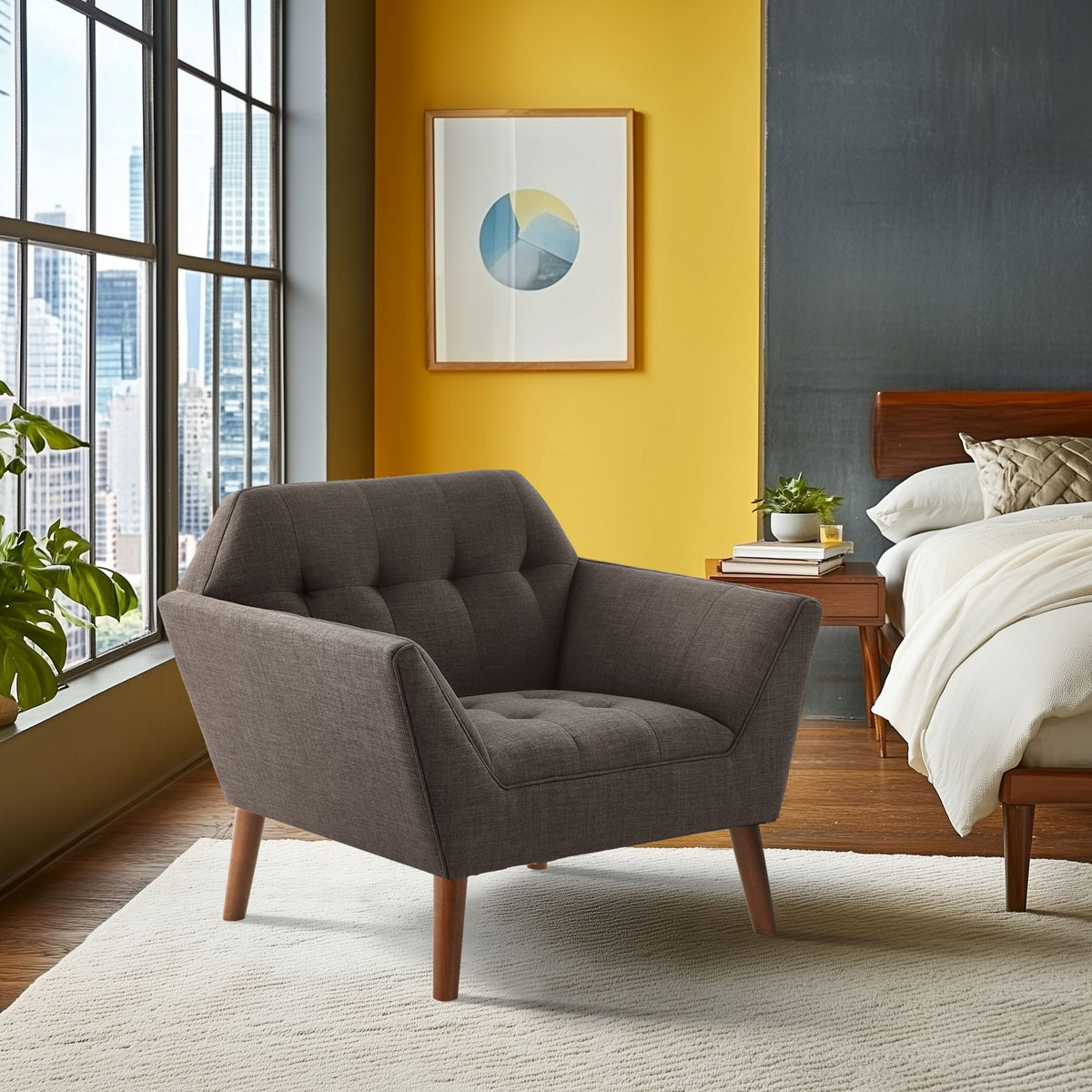 Newport - Lounge Chair - Charcoal