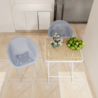 2 Pack Lounge Chair Set & Folding Square Table