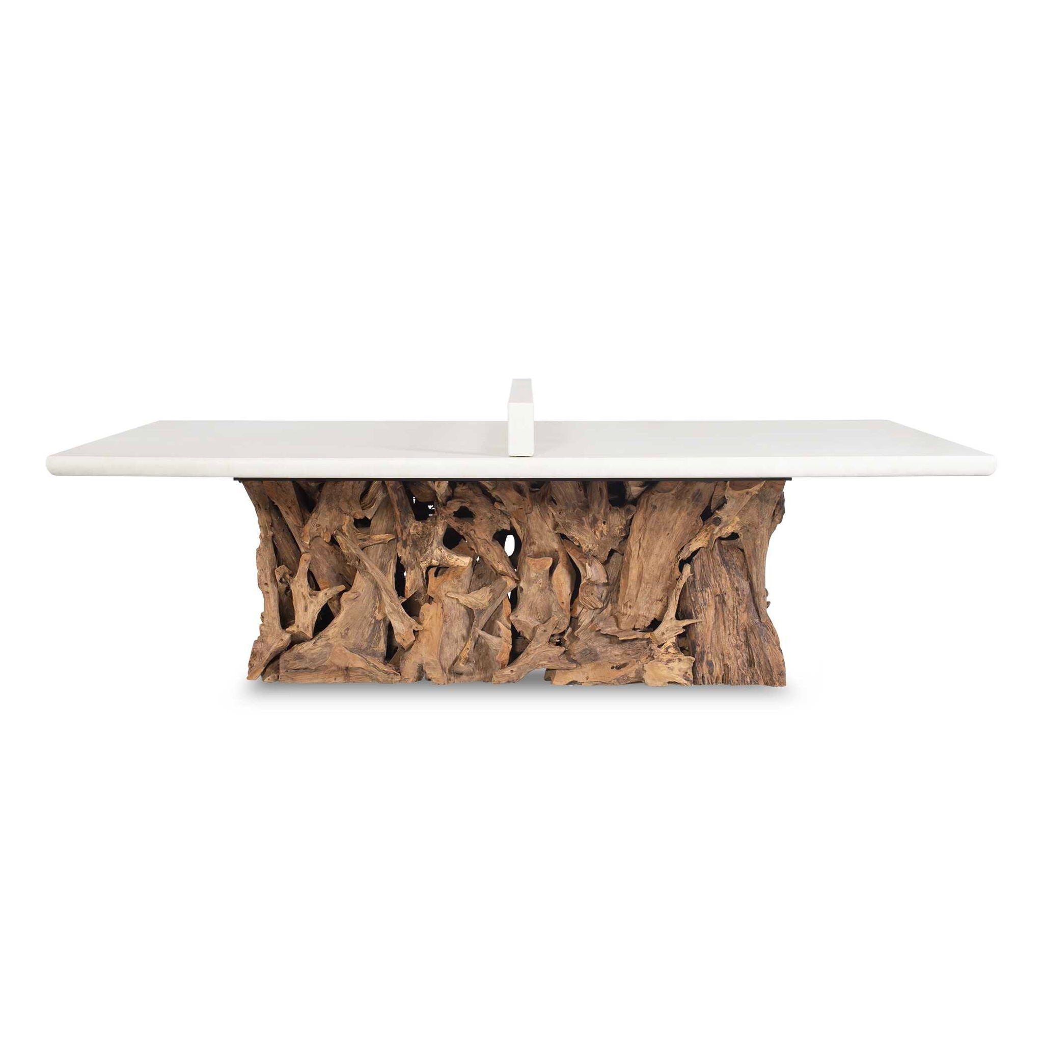 Stonewood - Indoor-Outdoor Ping-Pong Dining Table - White / Woodtone