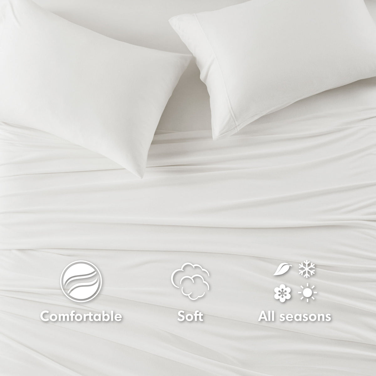 Twin Long All Season Sheet Set - White