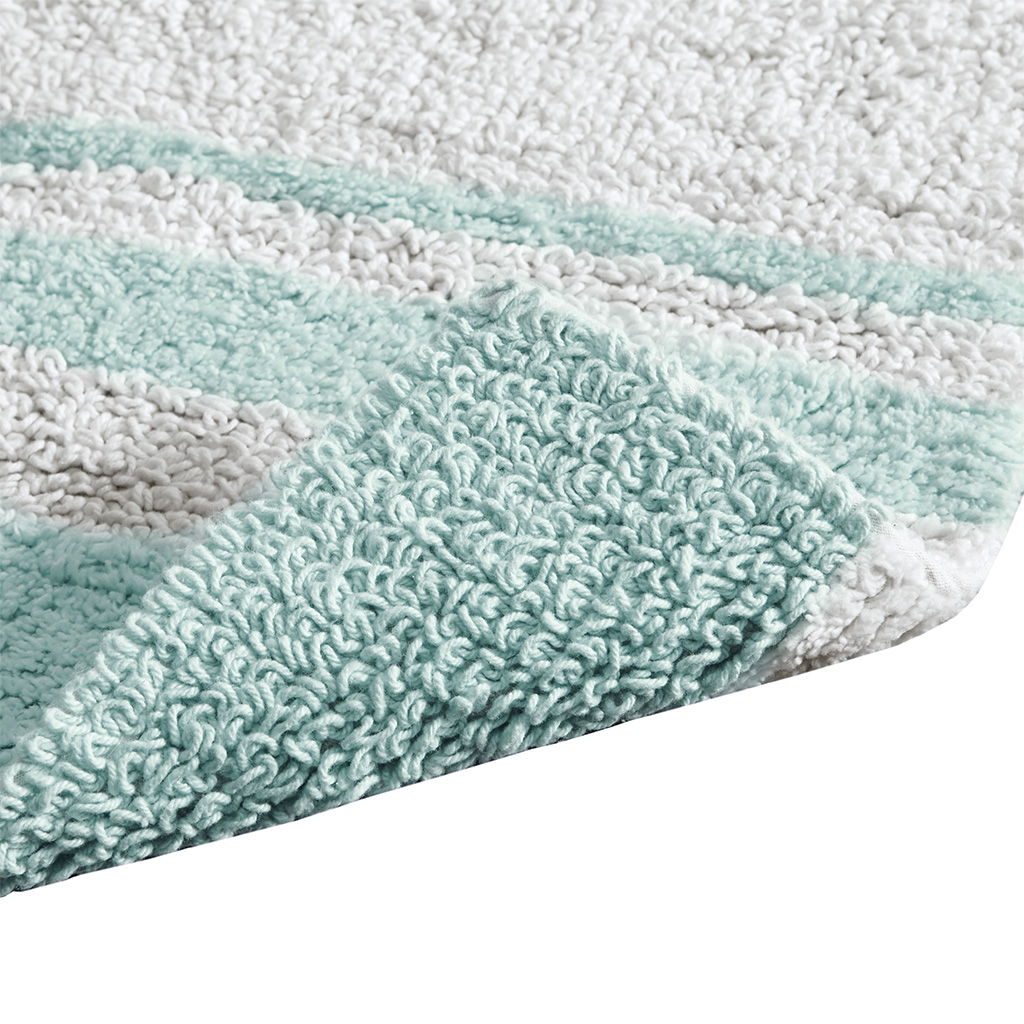 Spa - 24" x 72" Reversible Bath Rug - Aqua