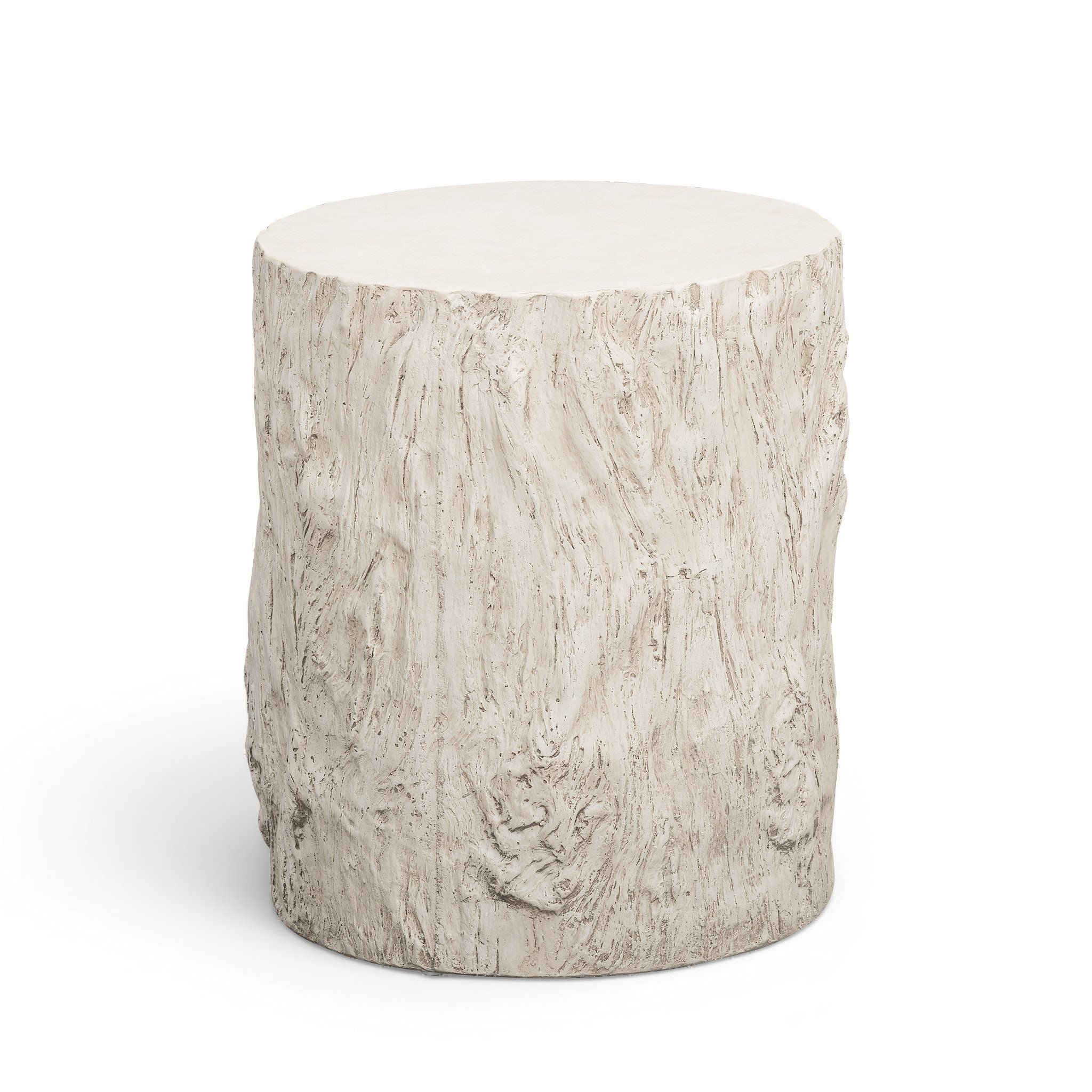 Fawn - Concrete Indoor/Outdoor Side Table - Driftwood