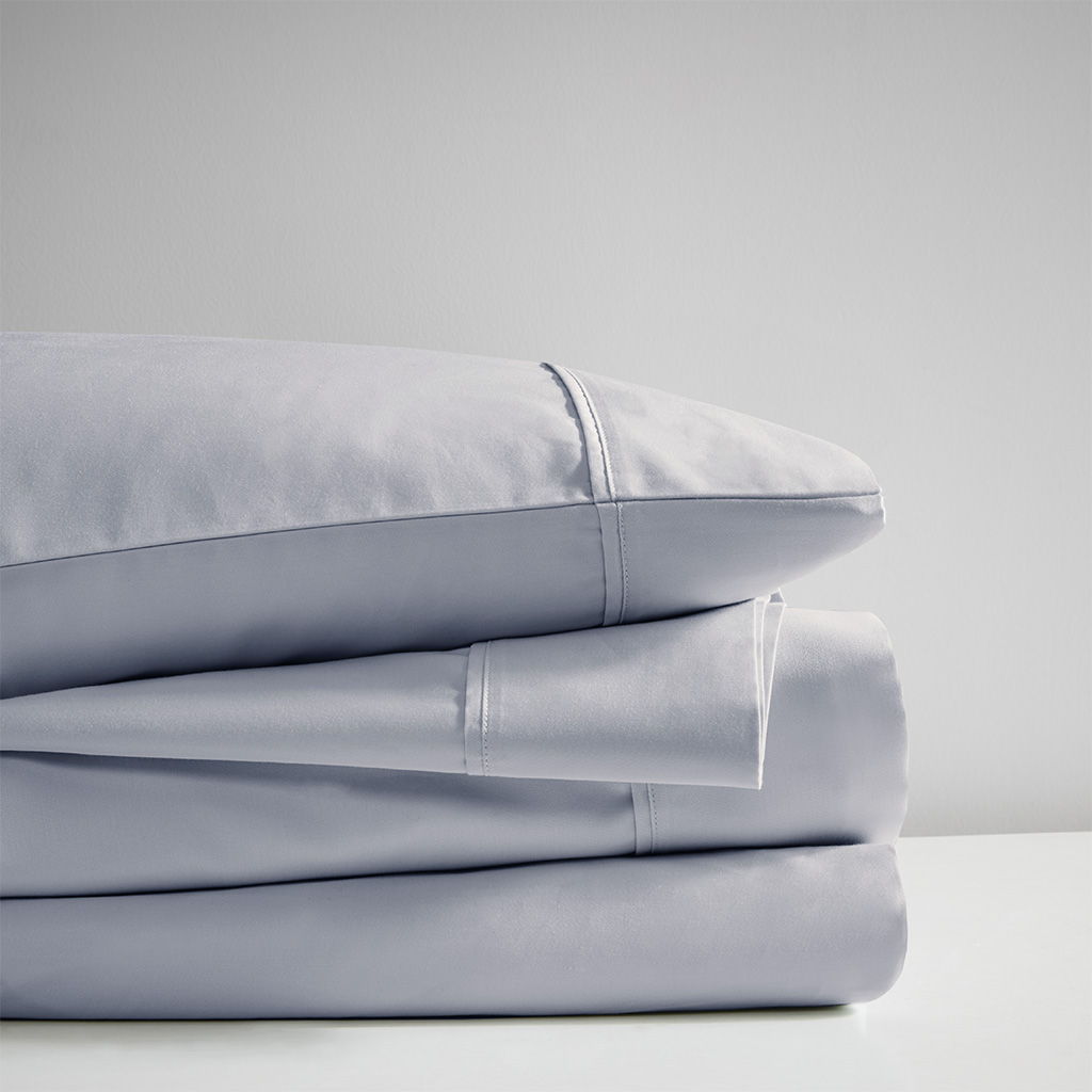 600 Thread Count - Cooling Cotton Blend 4 Piece Sheet Set - Blue