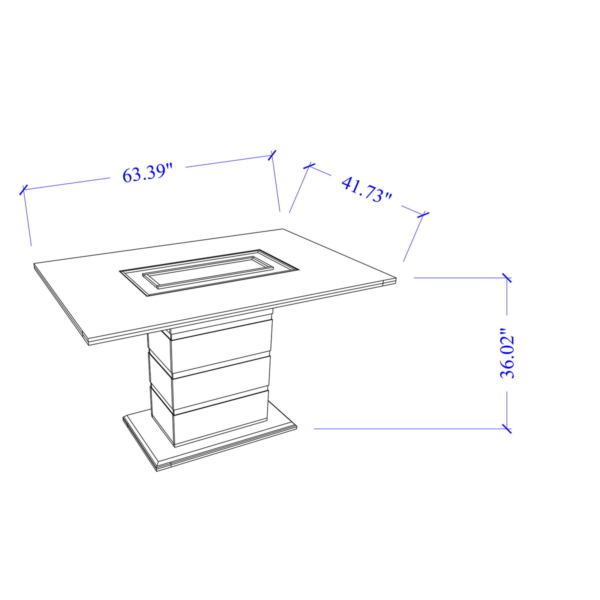 Ariya - Bar Table - Black