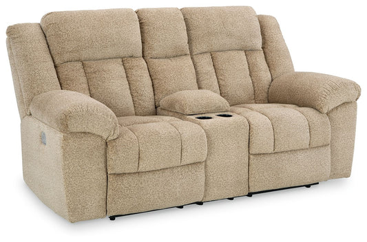 Tip-Off - Power Reclining Loveseat With Console / Adj Headrest