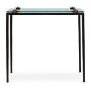Averona - Glass Top Accent Table - Bronze