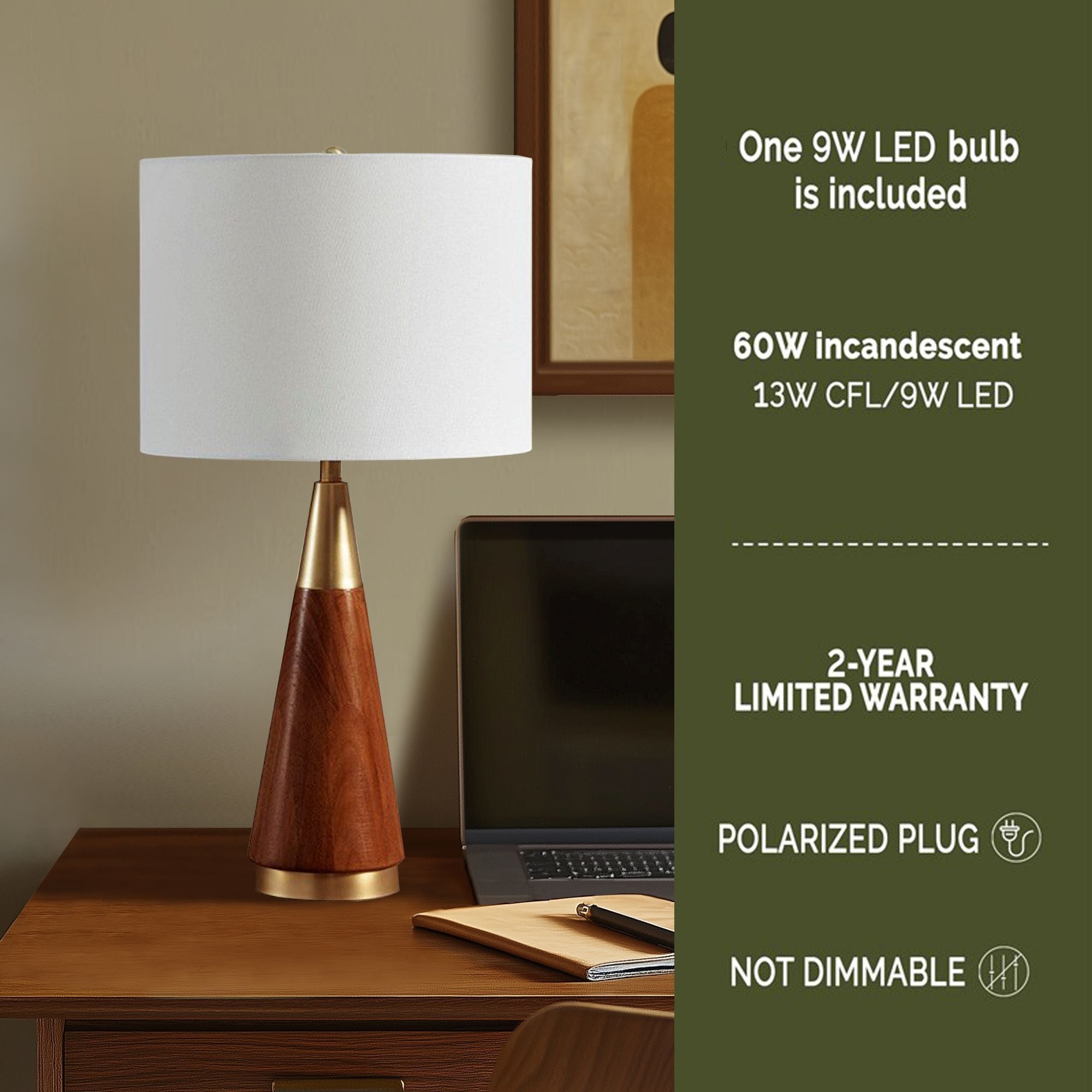 Chrislie - Table Lamp - Gold / Brown