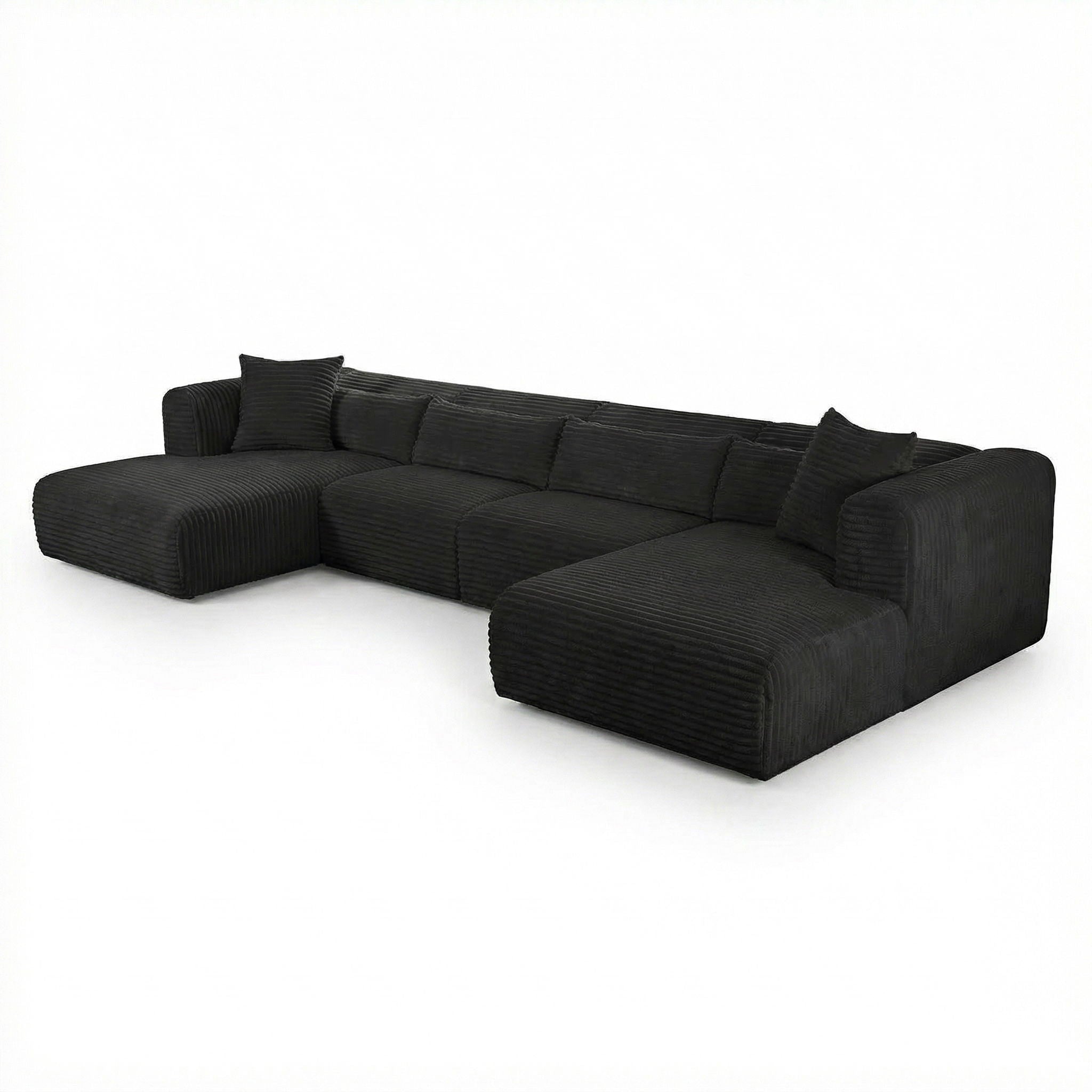 Tarra - Fluffy Oversized Corduroy Modular Sectional