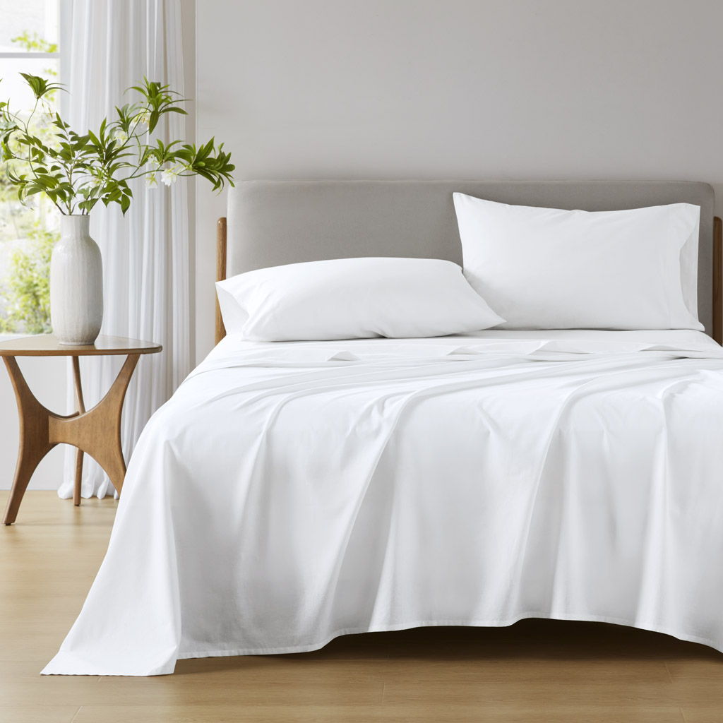 Cotton 144TC - Full Solid Sheet Set - White