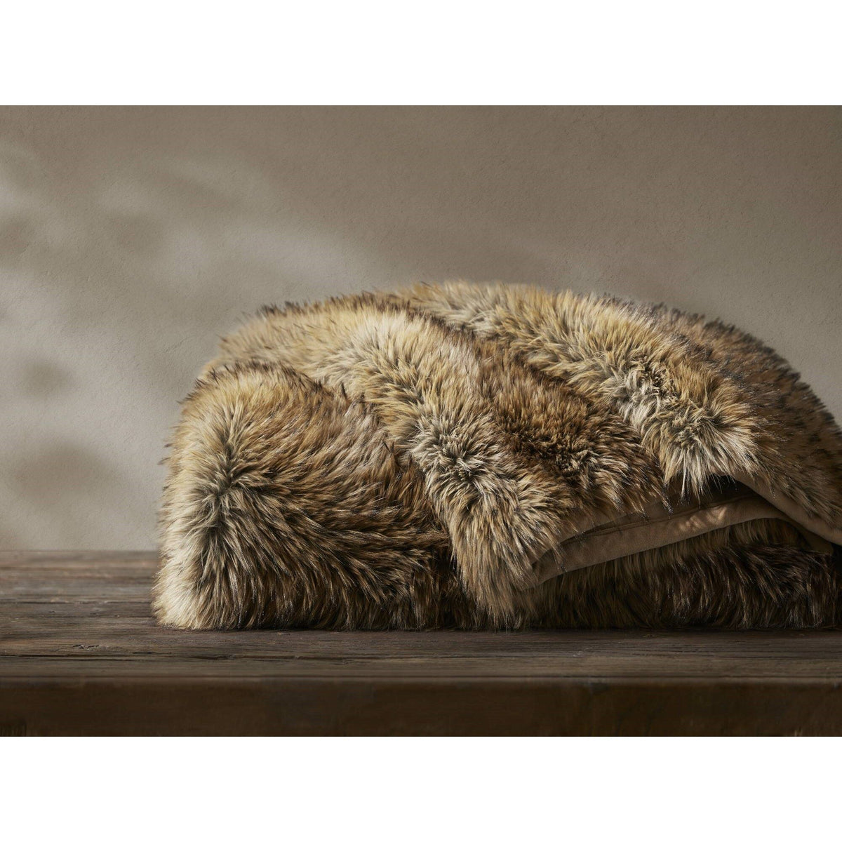 Botswana Animal - 60x80" Faux Fur Throw Blanket - Bobcat