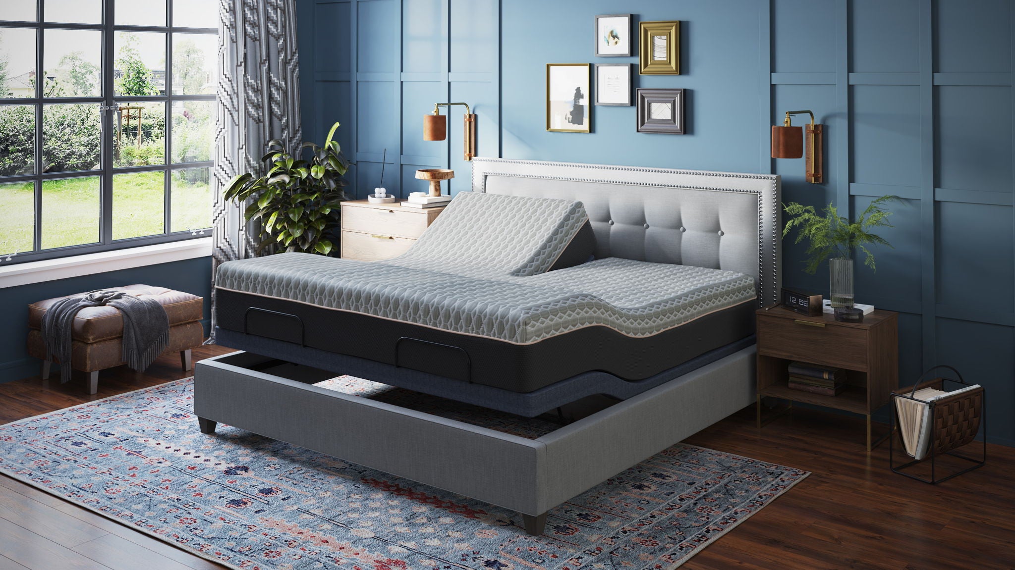 Bt3000 - Flex Head Adjustable Bed Base With Head And Foot Position Adjustment
