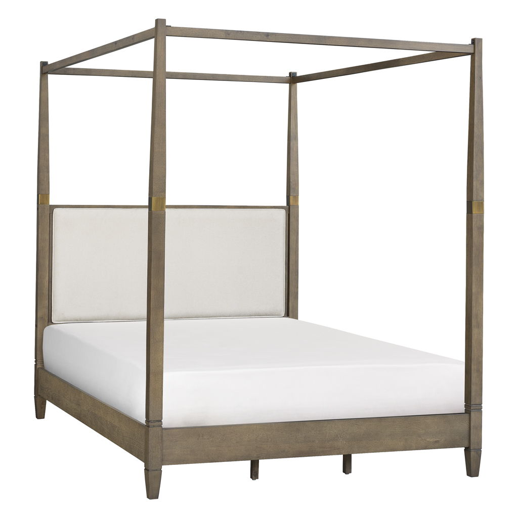 Baylor - Queen Canopy Bed - Brown