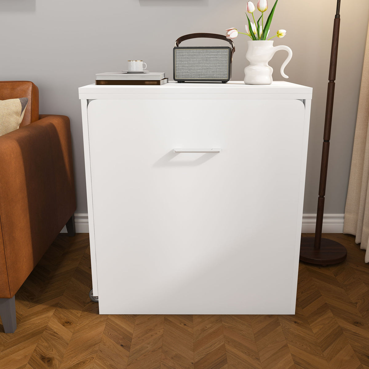 Folding Desk With Mirror And Storage Stol For Bedroom