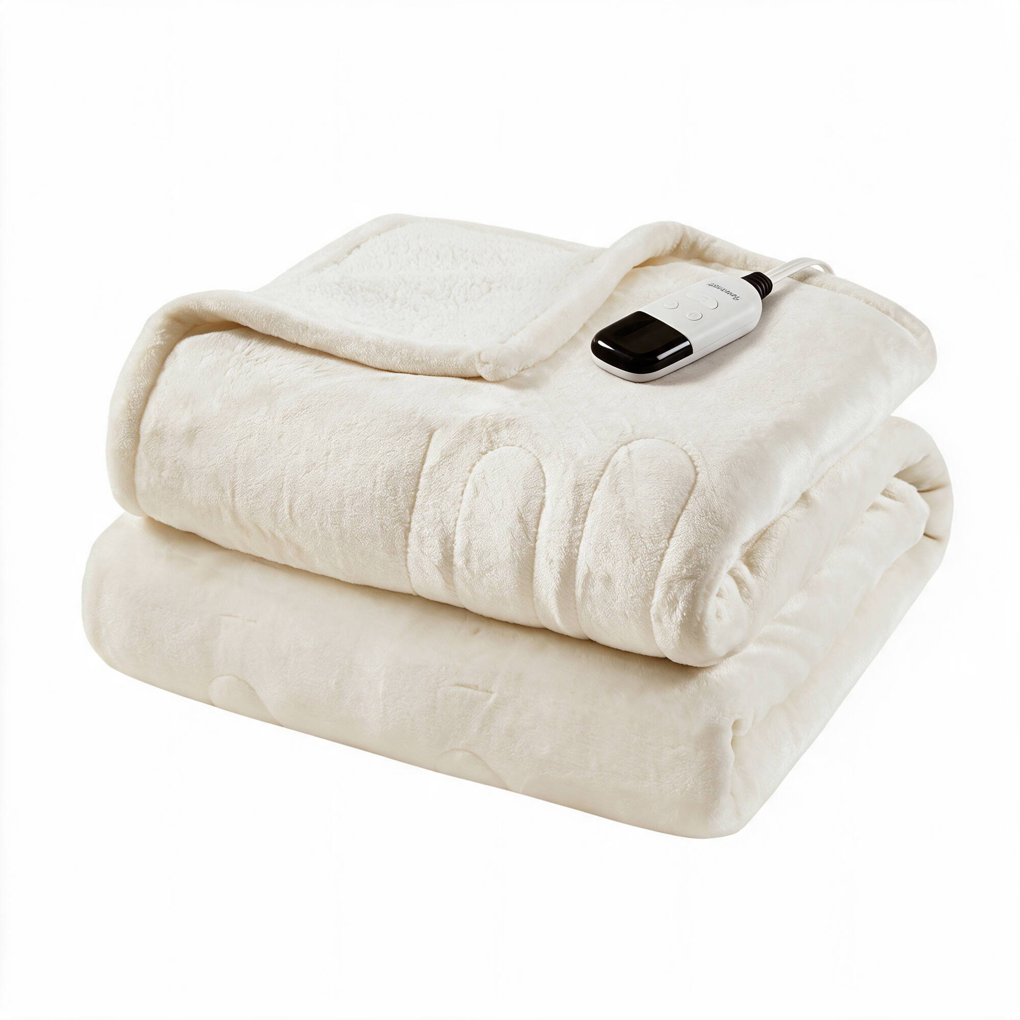 Heated Microlight to Berber - Throw - Ivory