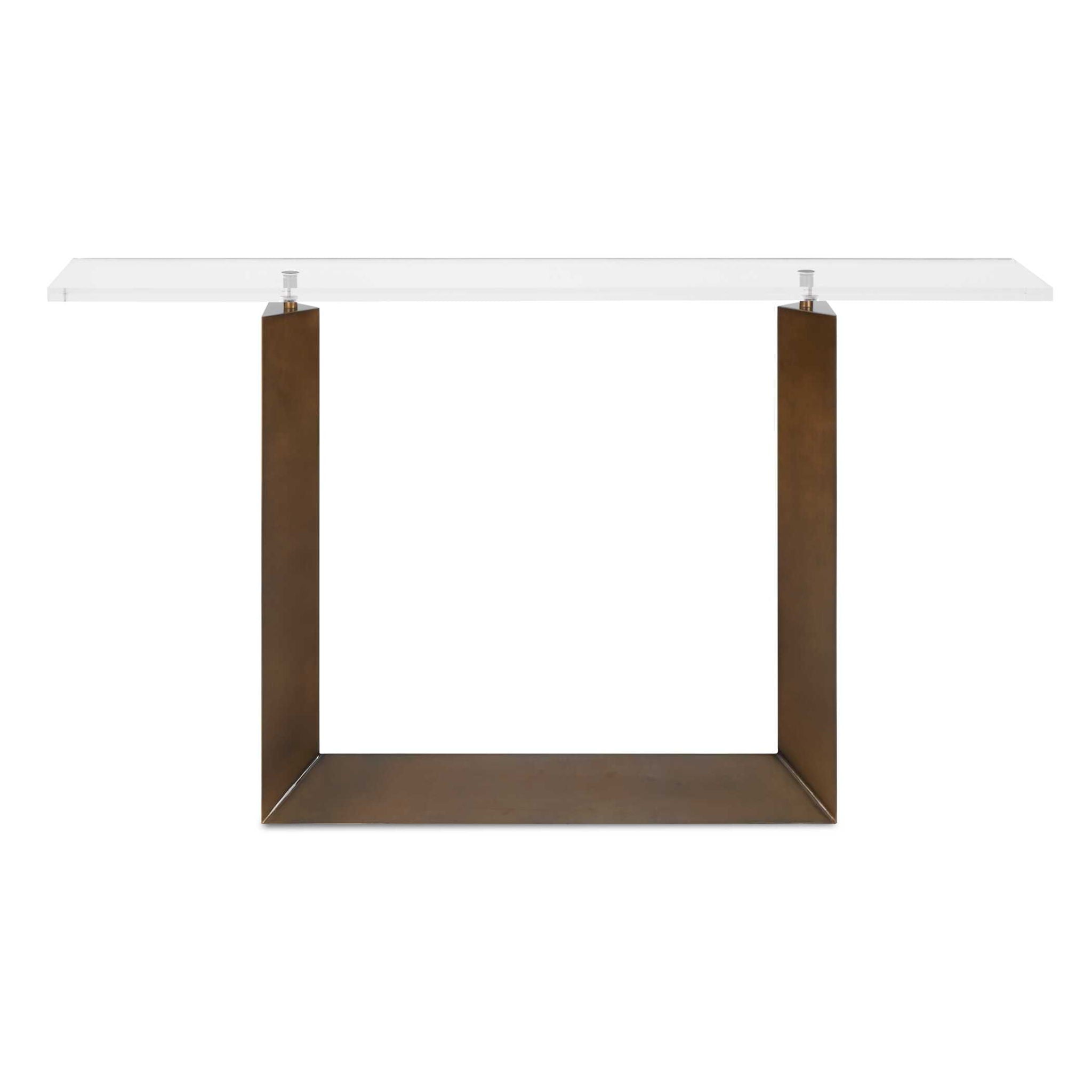Mcelroy - Modern Console Table - Bronze