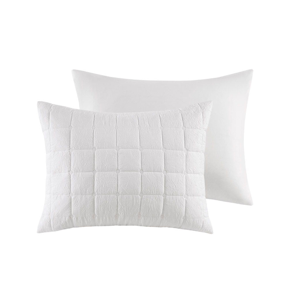 Cocoon - King 3 Piece Quilt Top Comforter Mini Set - White