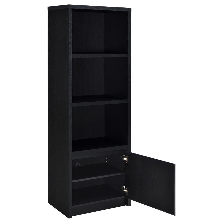 Winfield - 3-Sheld Media Tower Entertainment Pier - Black