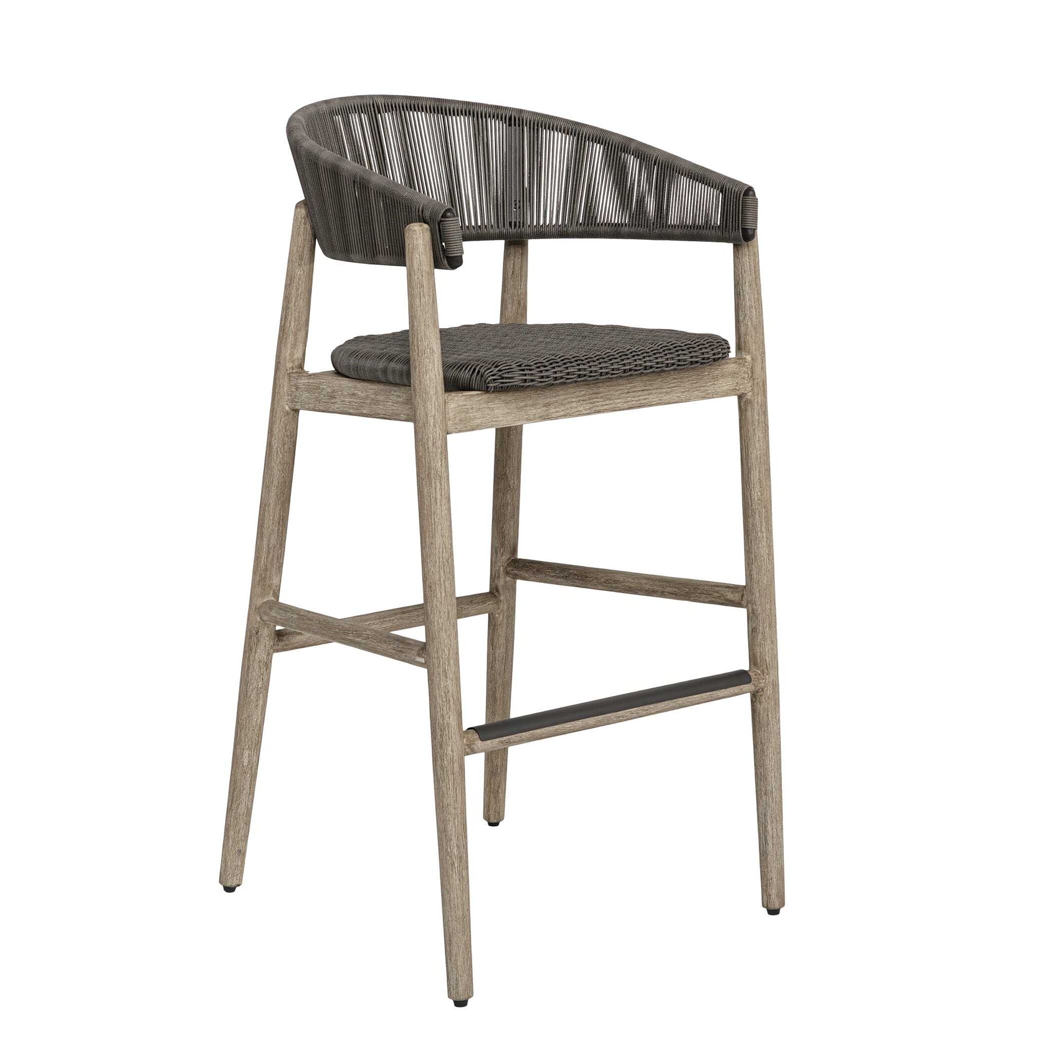 Dermott - Outdoor Bar Stool - Brown / Dark Gray