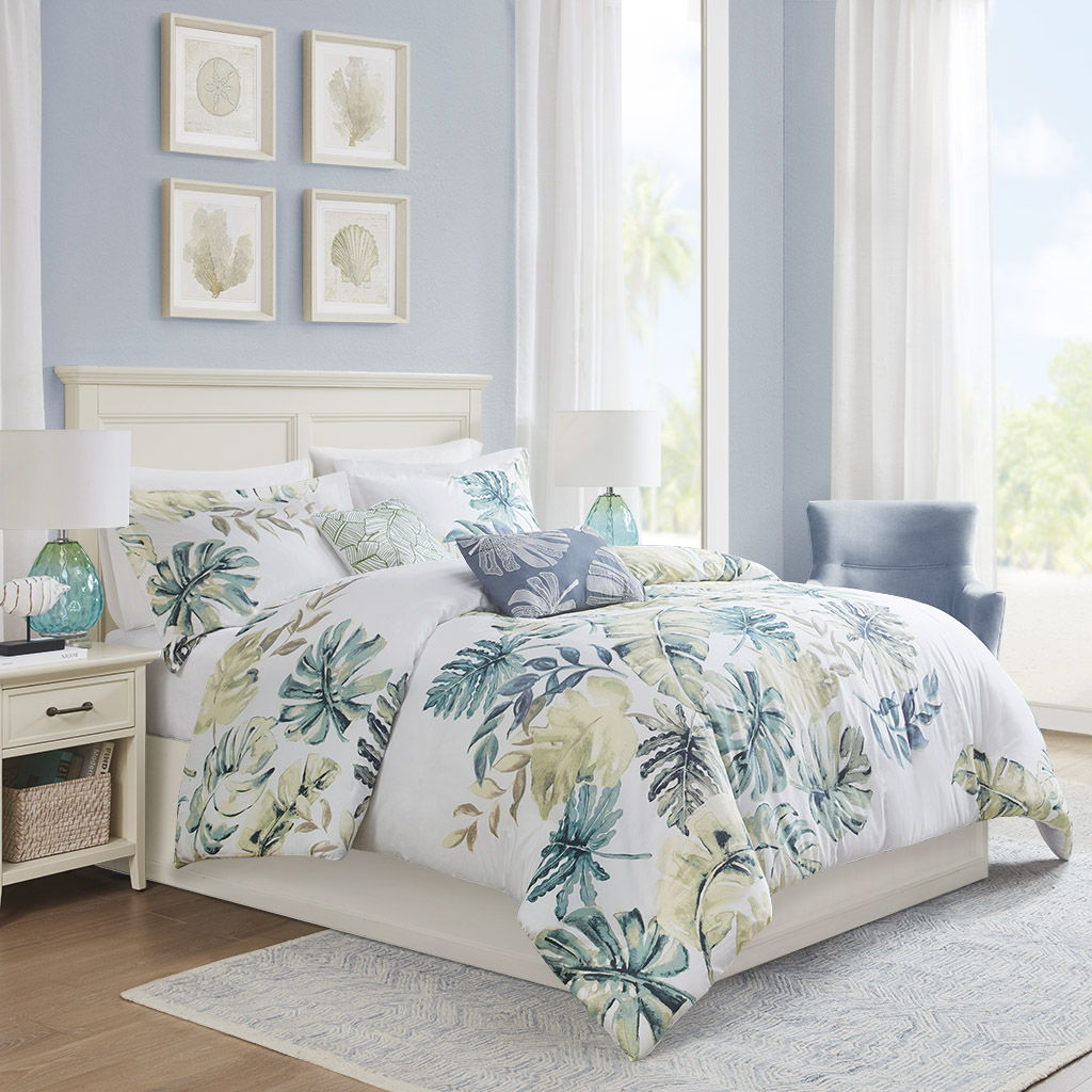 Lorelai - Printed 5 Piece Duvet Cover Set - Multi