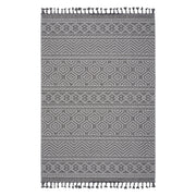 Guros - 8' X 10' Geometric Indoor / Outdoor Area Rug - Gray / White