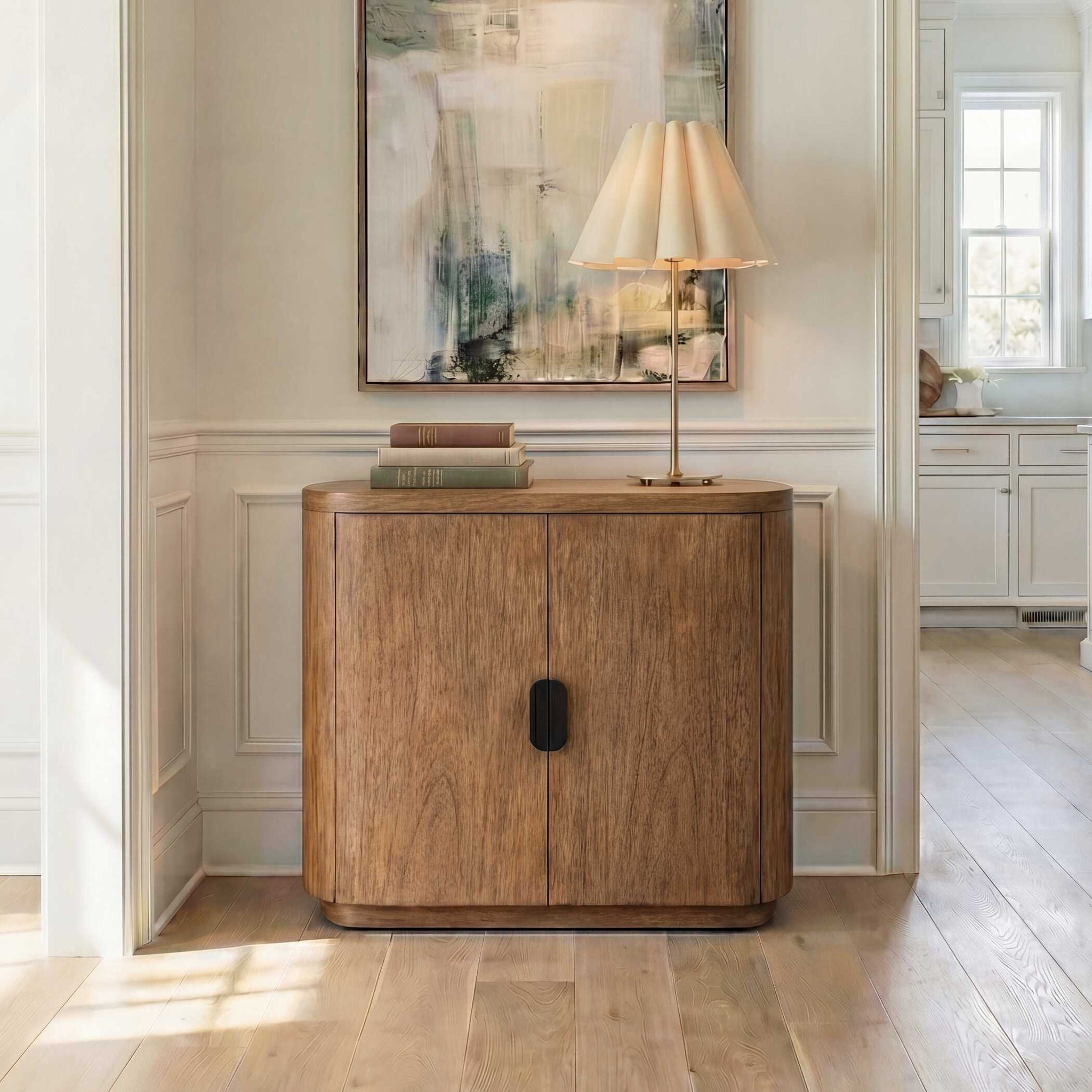 Newell - Wood 2 Door Cabinet - Natural