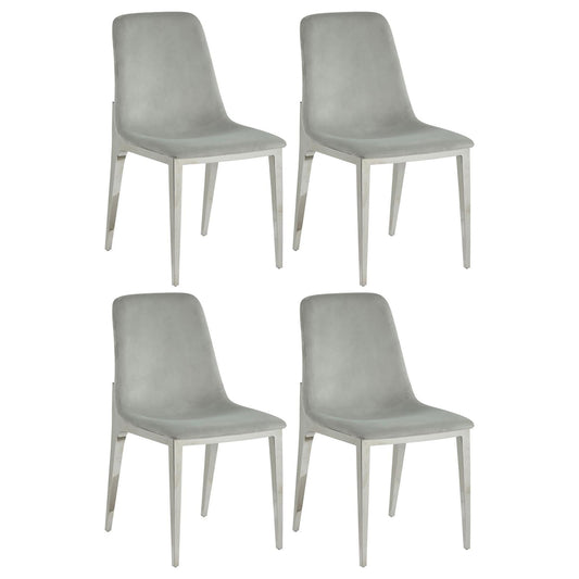 Upholstered Dining Side Chairs (Set of 4) - Gray