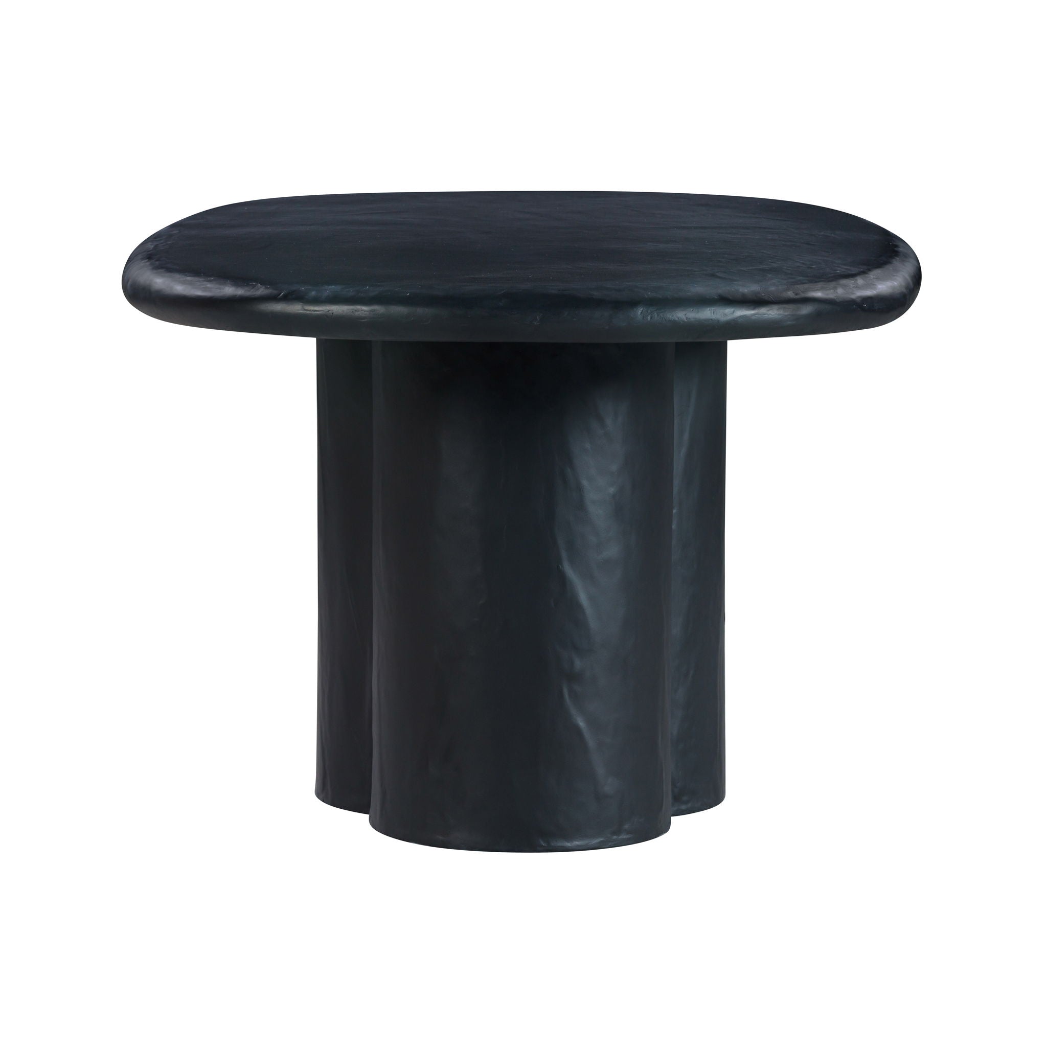 Elika - Faux Plaster Oval Dining Table