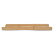 Naomi - 3 Piece Wave Modular Sectional - Golden Yellow