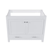 42" Bathroom Vanity Base With Doors And Drawer - White