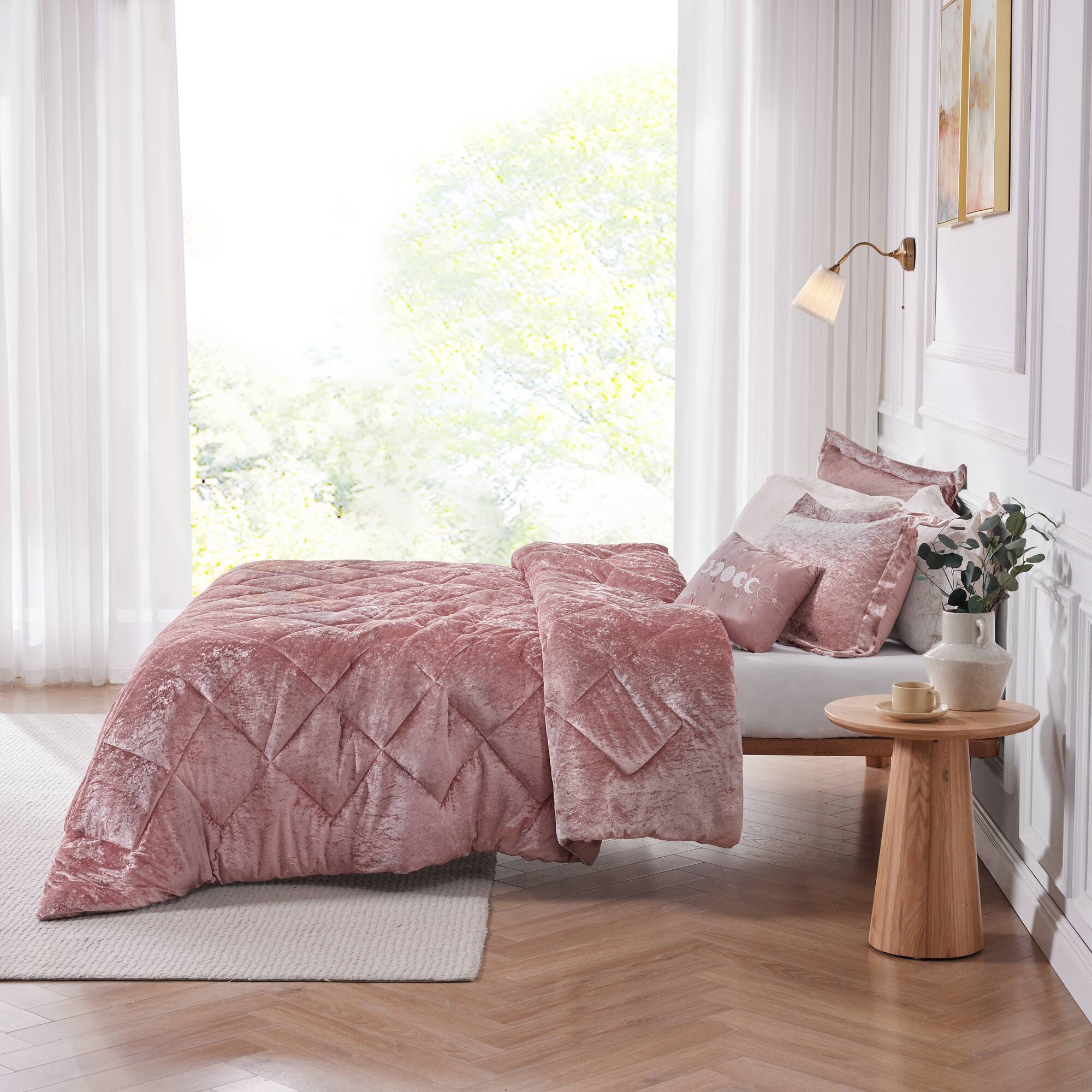Felicia - Twin Duvet Cover Set - Blush