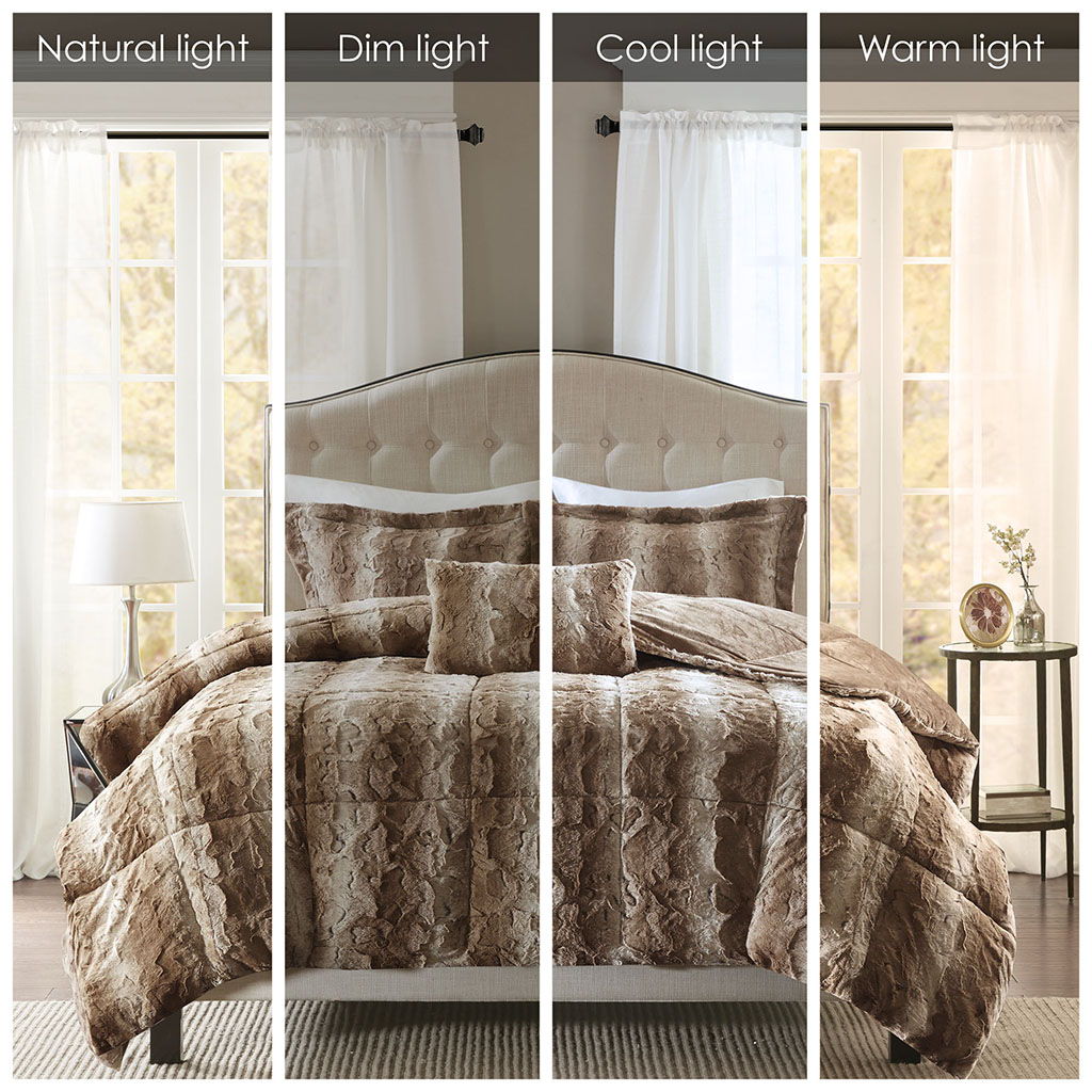 Zuri - Comforter (Set of 4) - Tan